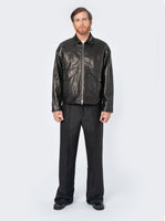 Myles Jacket, Black Leather - Men's