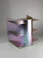 Tension Side Table in Iridescent Zinc by Paul Coenen