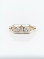 Art Deco Diamond and 14K Gold Ring