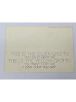 Bruce Nauman, Silver Grotto/Yellow Grotto, Framed Ephemera (1975)