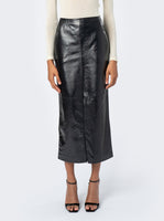 Alice Skirt Leather, Black