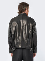 Myles Jacket, Black Leather - Men's