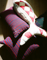Bode Red and Blue Country Cloth Pillow
