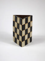 Large Triangle Holder, Black and White, 6" by Shane Gabier