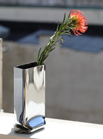 Tim Teven Chrome Pressure Vase, Rectangle