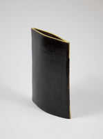 Checked Envelope Vase, Black and Yellow by Shane Gabier