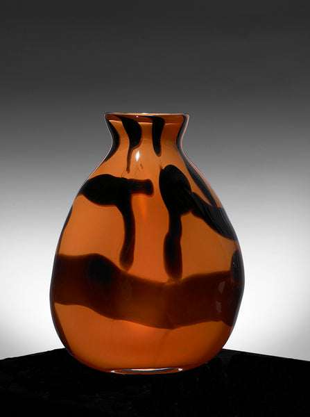 Graffiti Vase, Paul Arnhold Glass