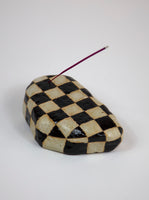 Rock Form Incense Holder, Black and White by Shane Gabier